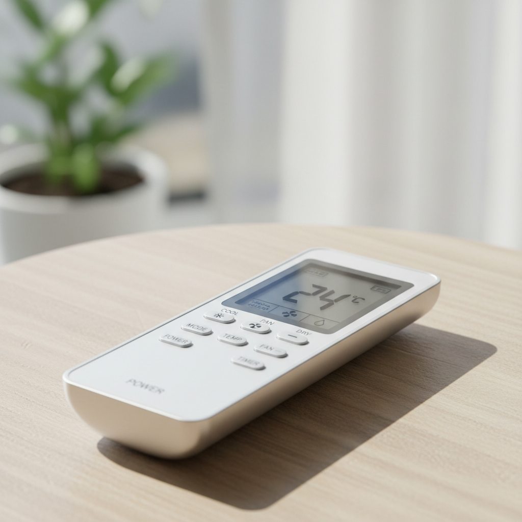 Airconditioning installatie bij bakstenen woning in Vlaanderen